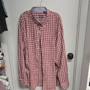 IZOD Men's Red Checkered Shirt